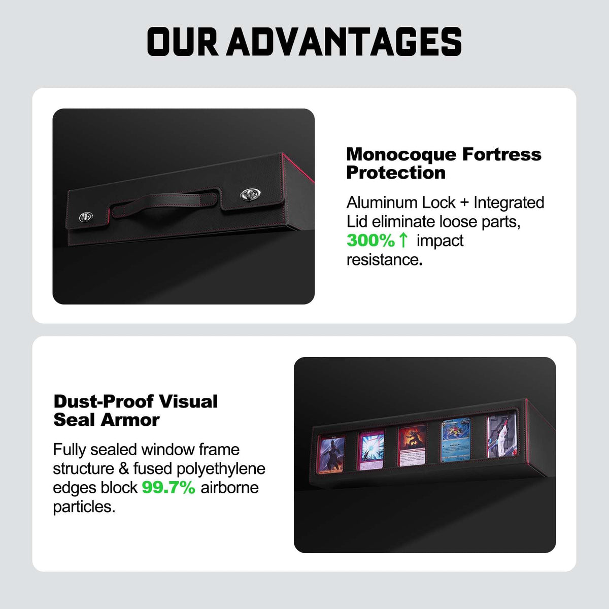 ZLCA box supports Top Loaders while preserving card condition during storage