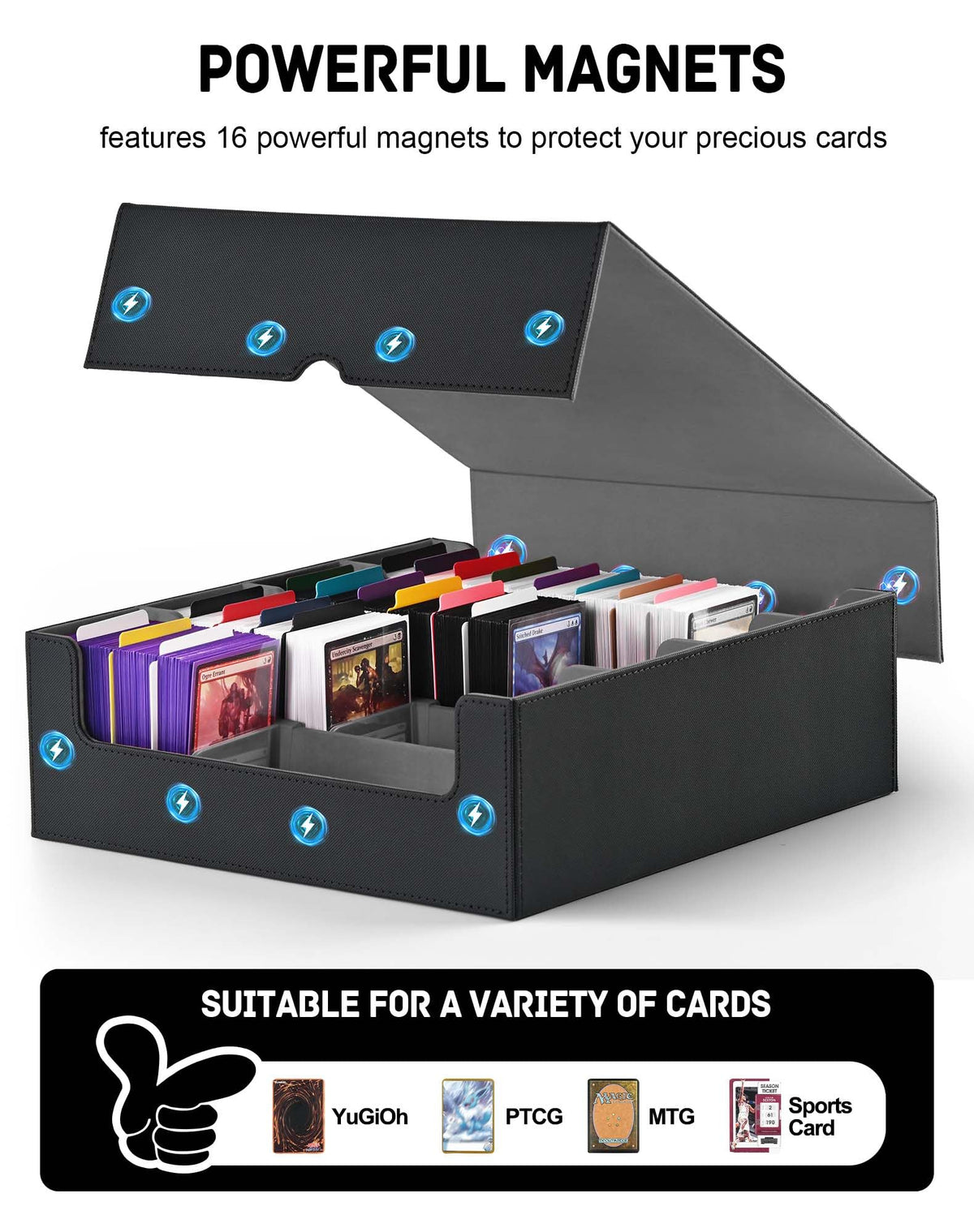 ZLCA waterproof exterior and soft interior protect cards from scratches.