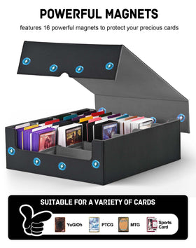 ZLCA waterproof exterior and soft interior protect cards from scratches.