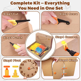 ZLemma bolt-and-nut system enables sturdy, flexible cardboard assemblies