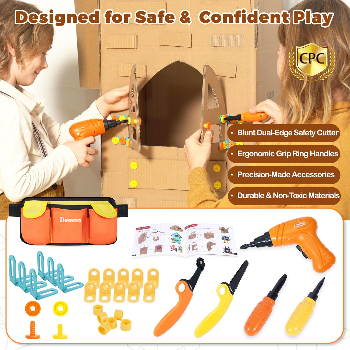 ZLemma hinge and angle connector components for sturdy DIY projects.