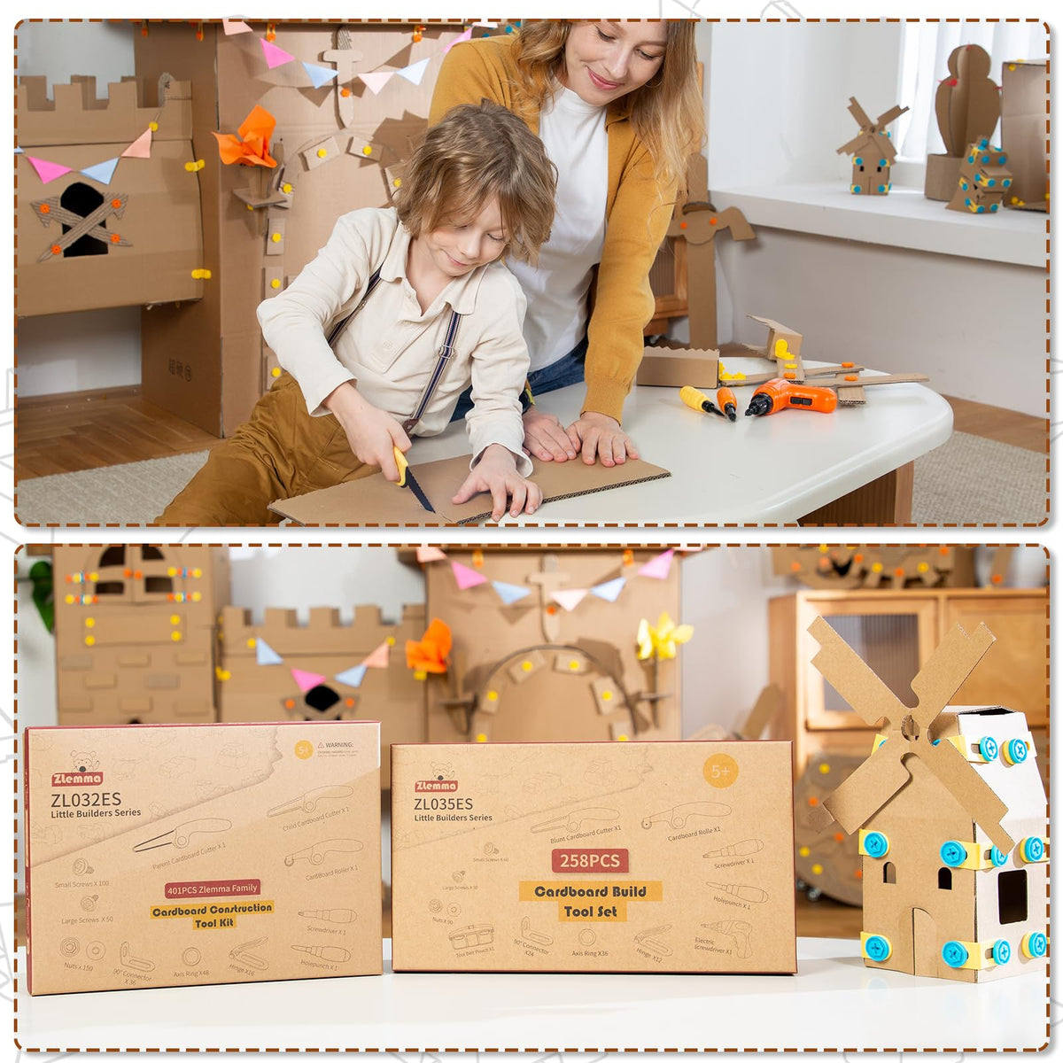 ZLemma safety-rounded tools promote kid-friendly construction tasks.