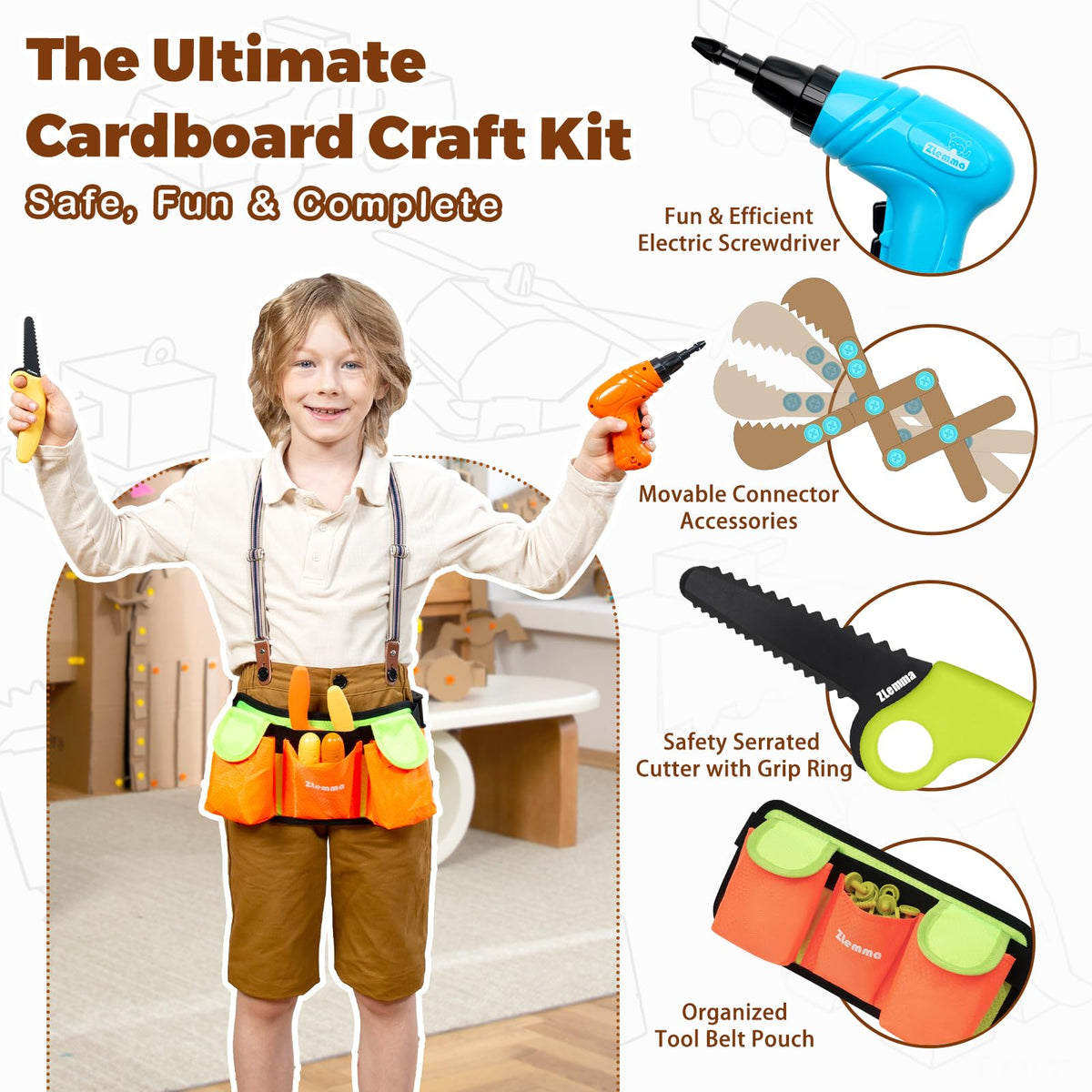ZLemma wearable tool belt enables hands-free play during building