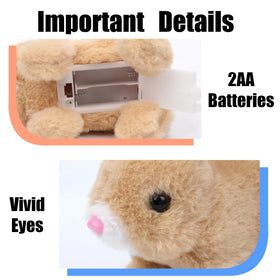 Zloeoa Bunny plush in hand demonstrates portable play on the go.
