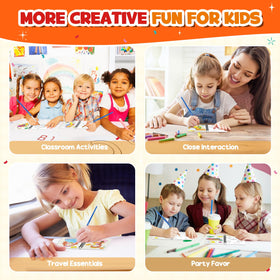 ZMLM 24 water color books pages show clear patterns for easy coloring