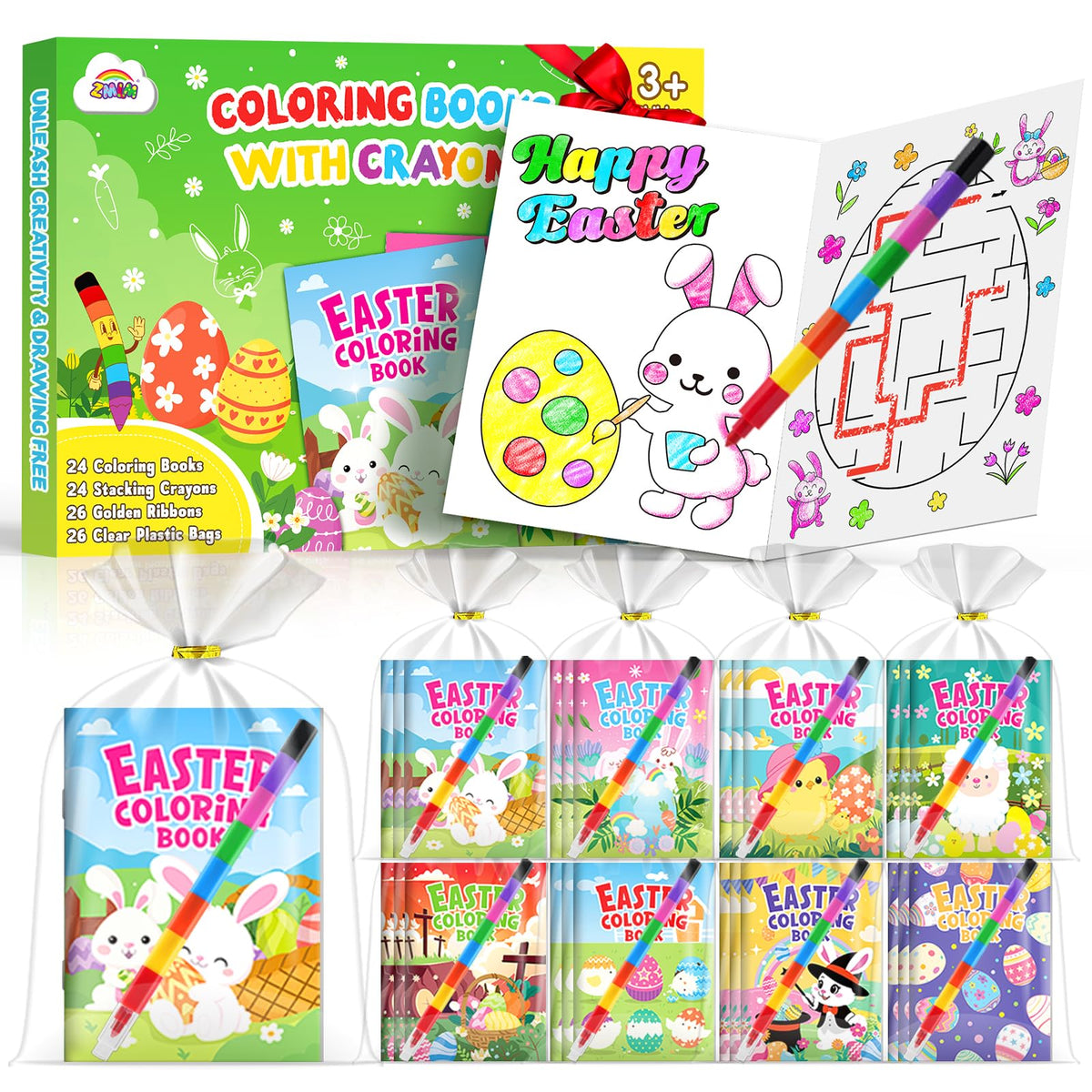 ZMLM durable portable coloring set for road trips