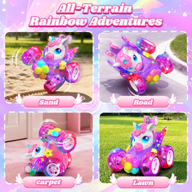 Zmpolir Unicorn RC Car remote with fairy wings offers easy control.