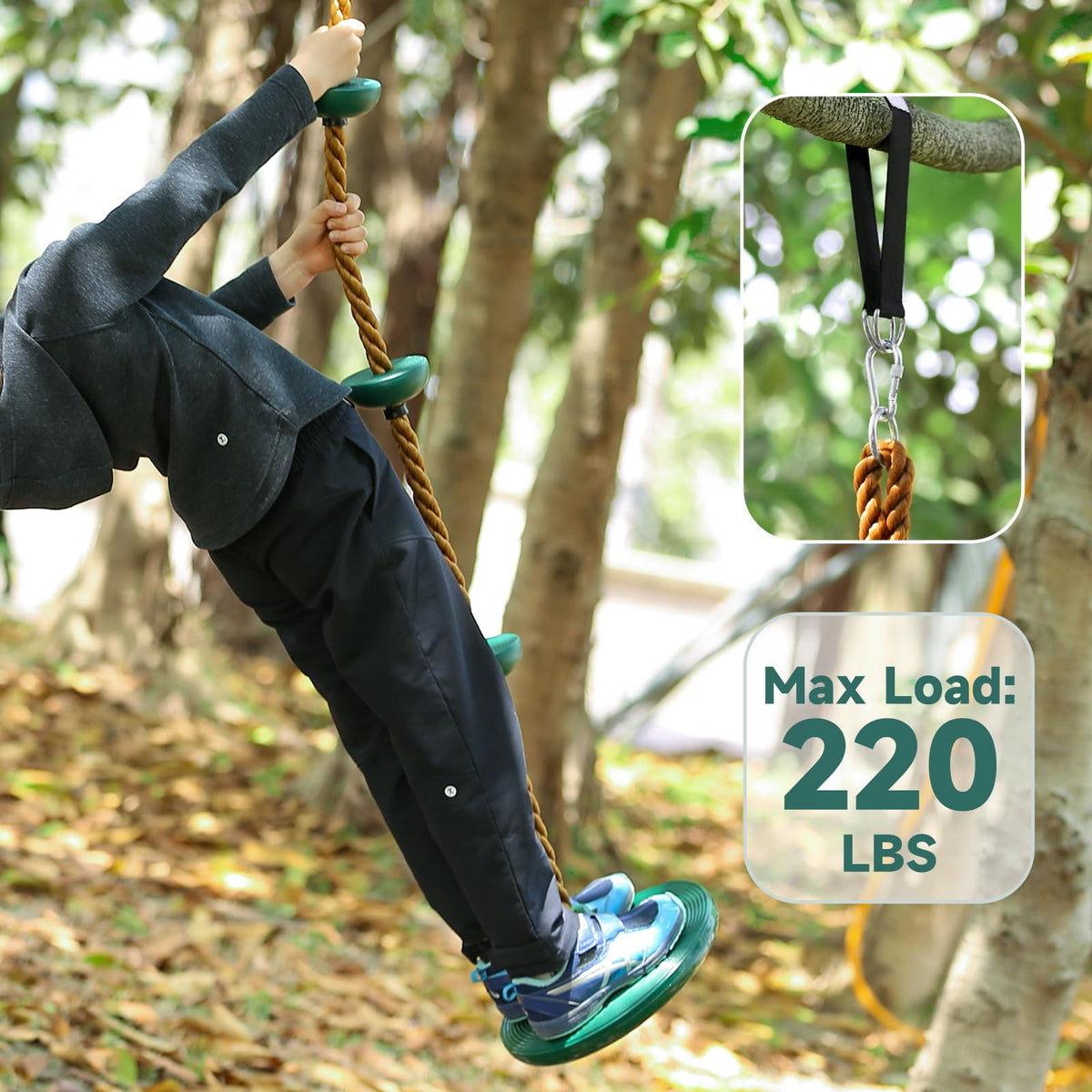 ZNCMRR hanging strap for tree swing enables simple, durable installation