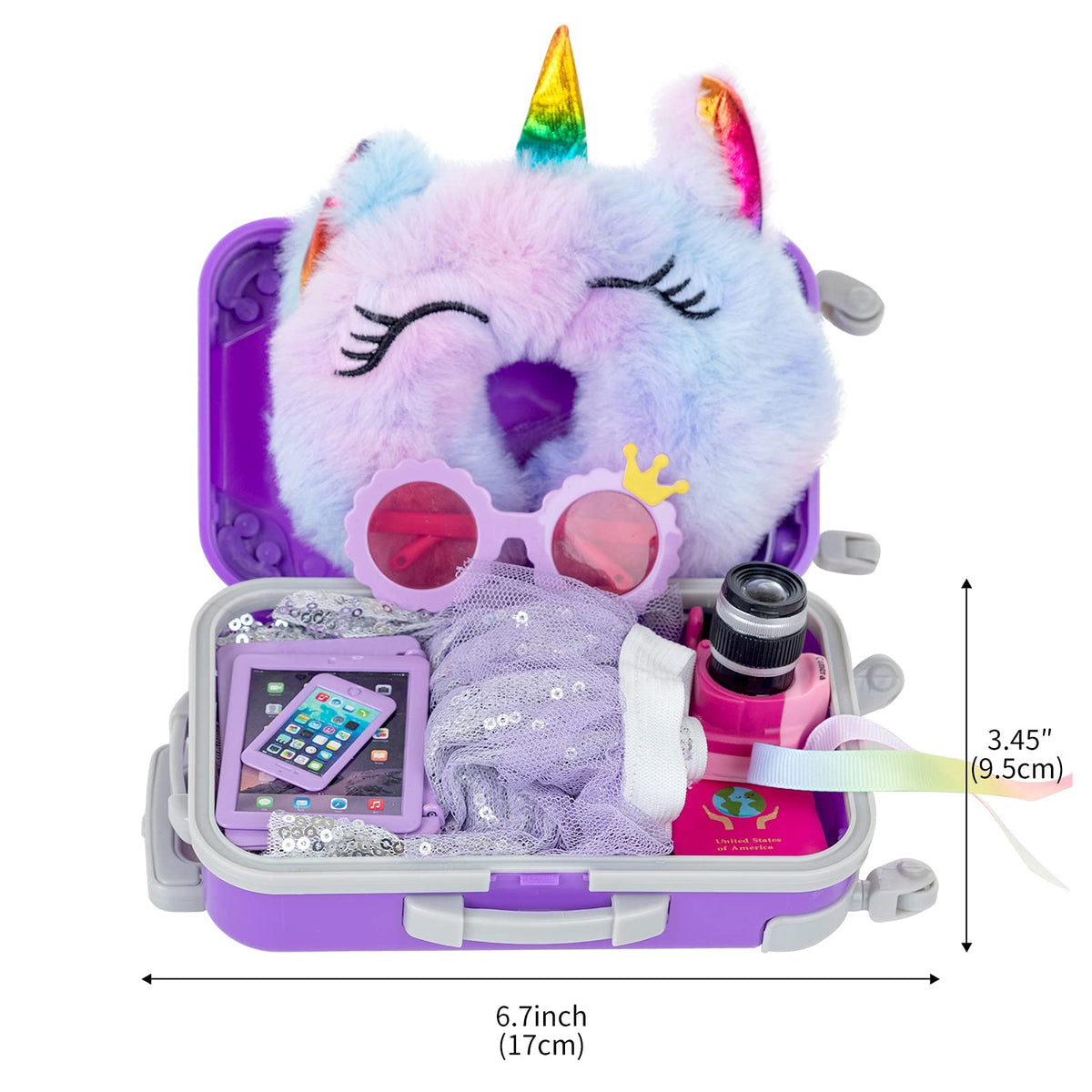 ZNTWEI doll computer and phone for travel planning play
