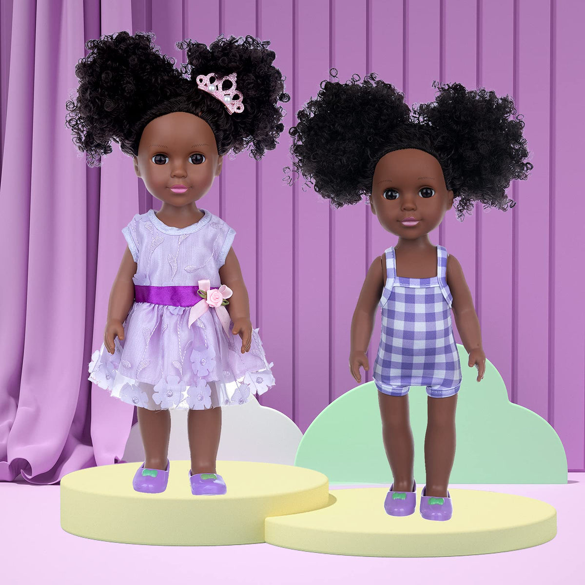 ZNTWEI doll glasses for stylish pretend moments.