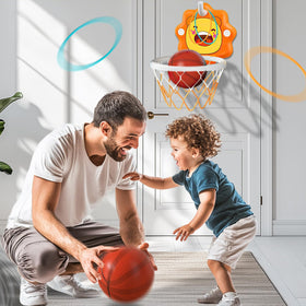 ZOENMG toddler basketball hoop suction-cup mount for easy setup on smooth surfaces