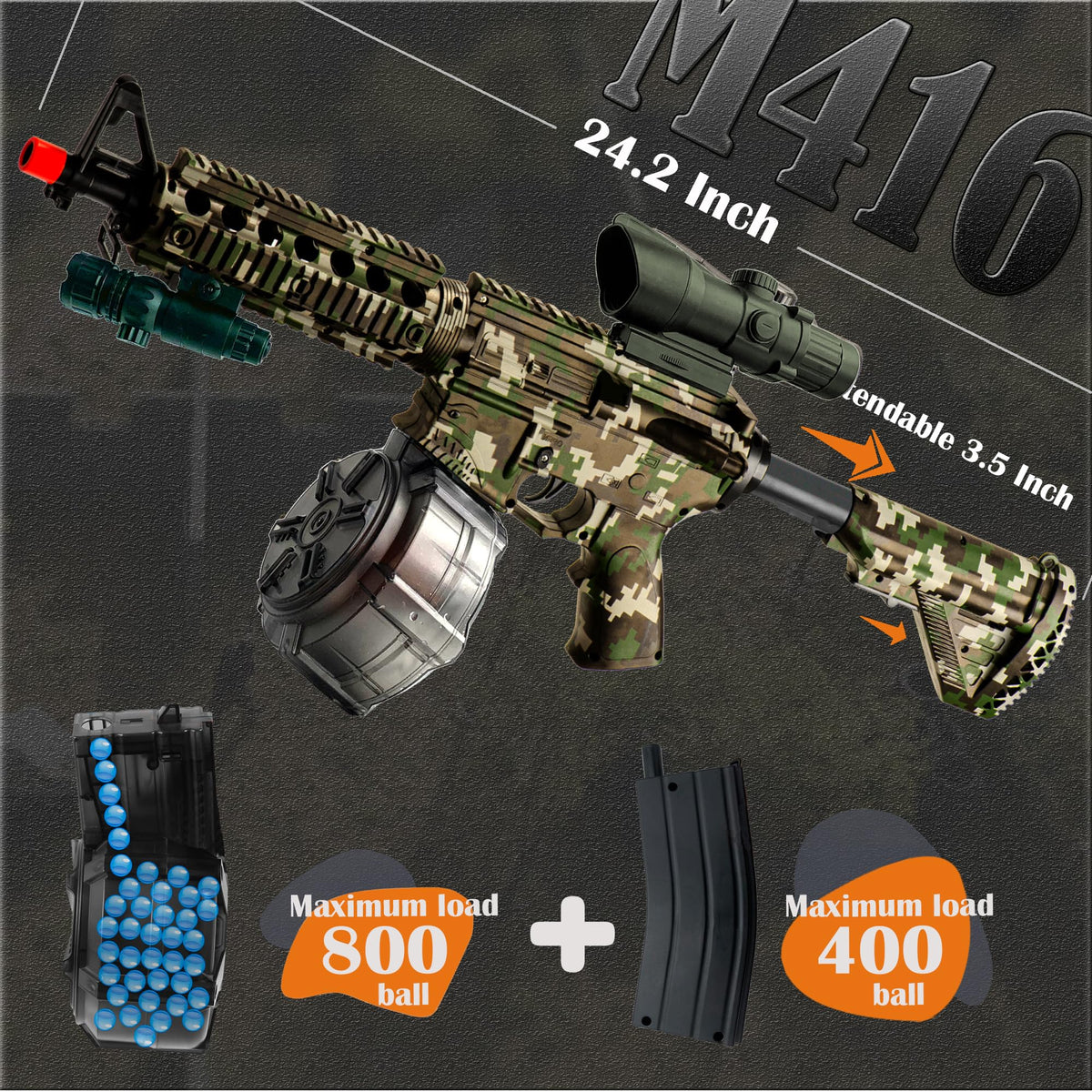 ZoffyFabrizio M416 dual-mode electric mechanism for versatile gameplay