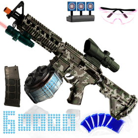 ZoffyFabrizio M416 gel splat blaster with drum enables longer outdoor play.