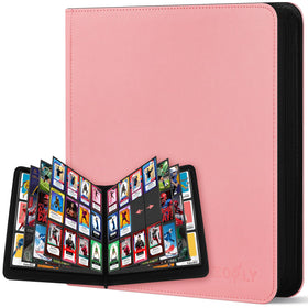 Zofly 12-pocket binder exterior shows durable PU leather for lasting protection.