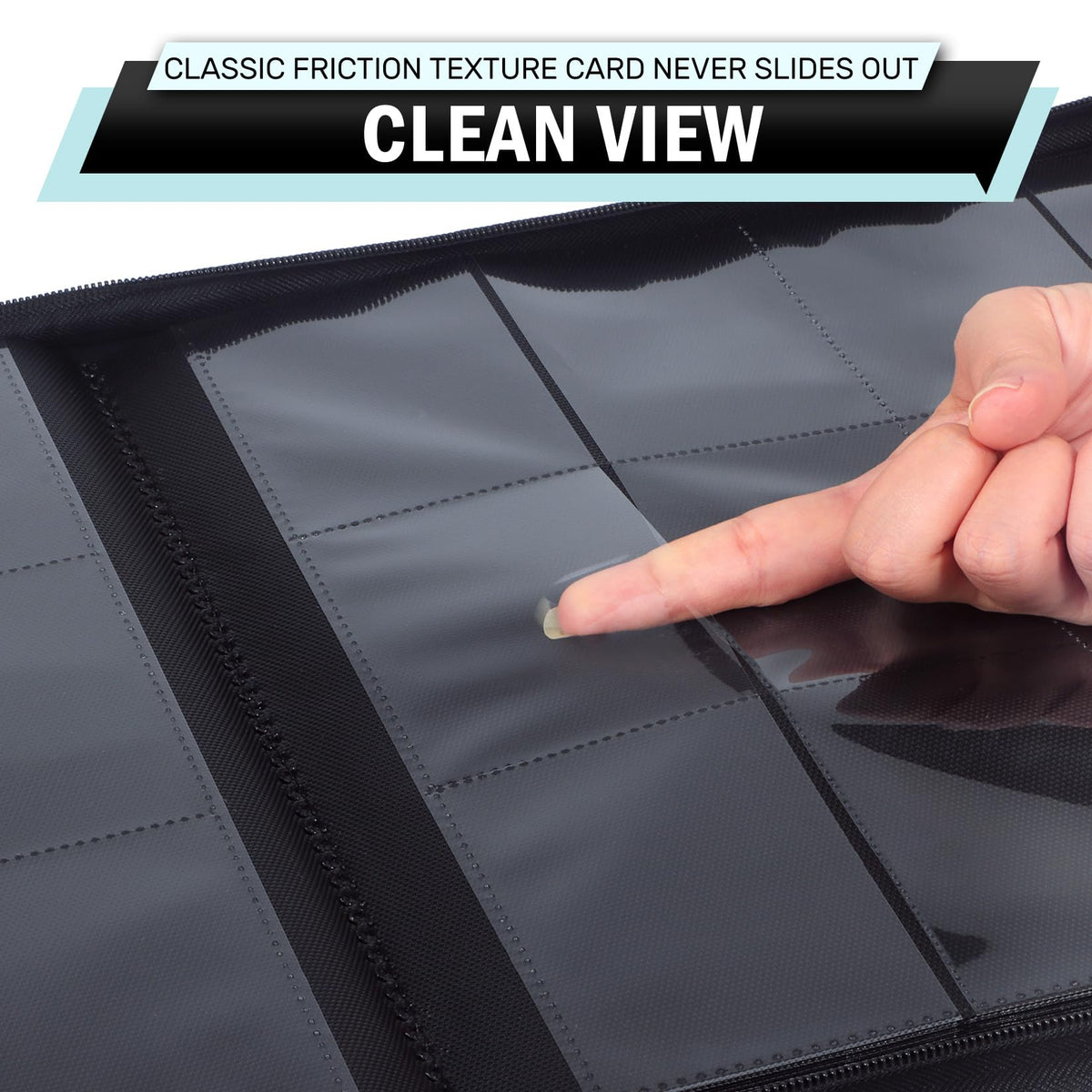 Zofly large 720-card capacity binder accommodating up to 30 pages for easy organization.