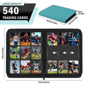 Zofly binder open with side-loading pages for quick organization