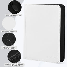 Zofly ultra-clear archival pages prevent sticking and showcase holofoil details.