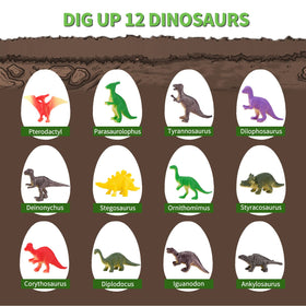 ZOHANINDL dinosaur figures inside eggs encourage collection and exploration.