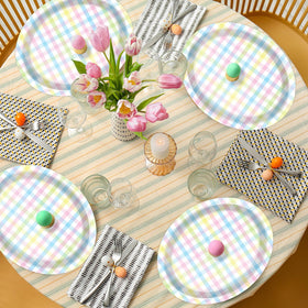 ZOIIWA buffalo plaid plates elevate birthday wedding and family meals