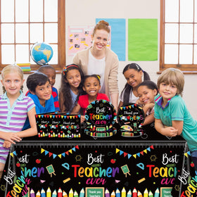 ZOIIWA teacher-theme party setup for cohesive school event visuals