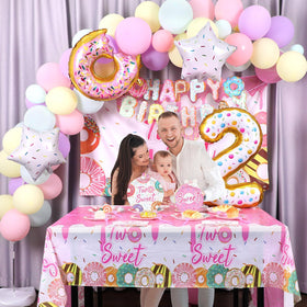 ZOIIWA two sweet birthday backdrop creates photo-worthy party moments.