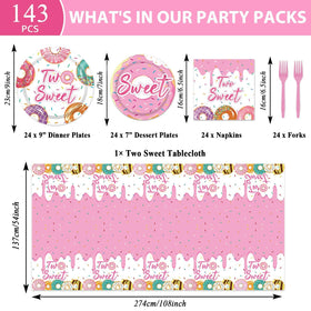 ZOIIWA two sweet donut dessert plates add color and convenience to celebrations.