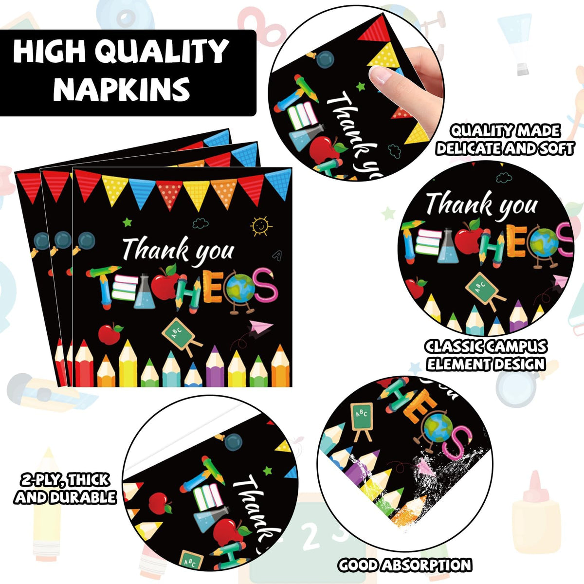 ZOIIWA waterproof tablecloth protecting surfaces during teacher appreciation gatherings