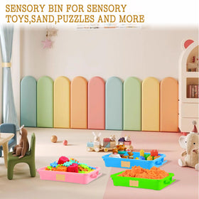 Zoketriton large-capacity sand tray supports larger sensory sessions at home or class.