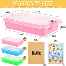Zoketriton sensory bin stackable design saves space during busy play sessions.