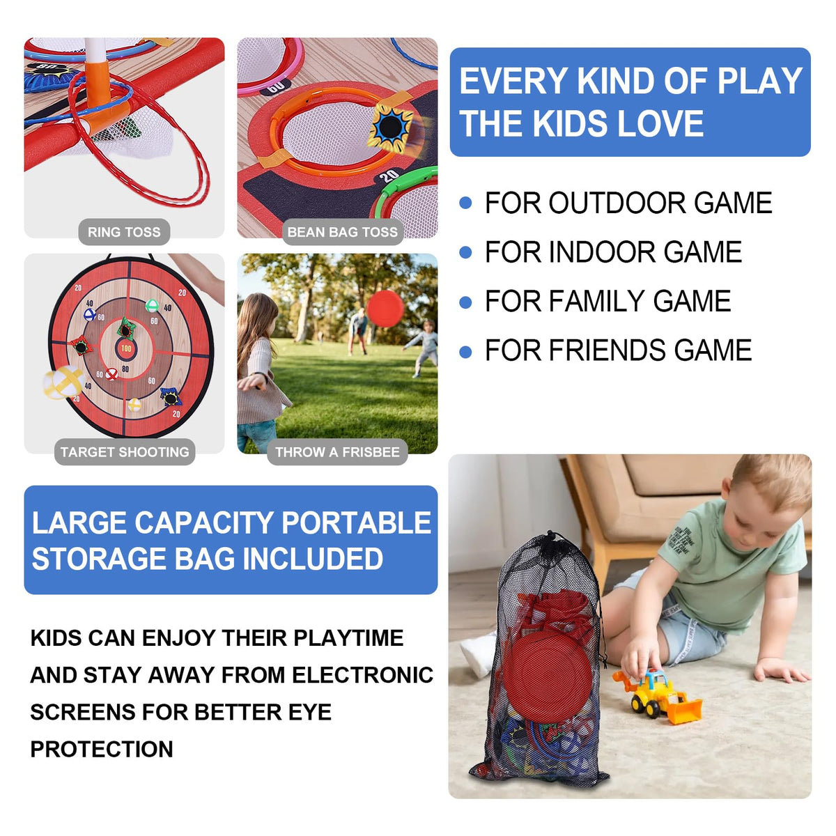 ZoLLa ball toss game in action for kids and adults at outdoor gatherings.
