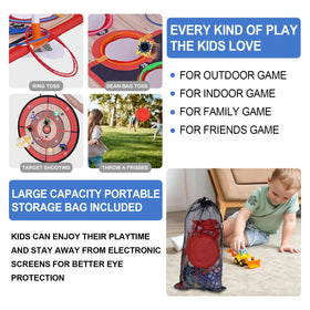 ZoLLa ball toss game in action for kids and adults at outdoor gatherings.