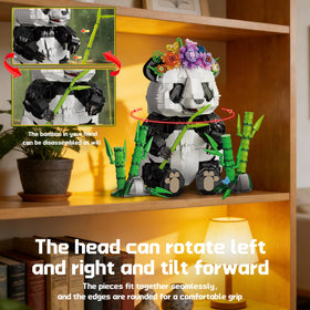 ZONECYTD Panda Building Set instructions provide step-by-step color guide