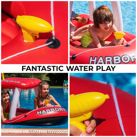 ZONETECH Fire Boat inflates quickly for fast setup.