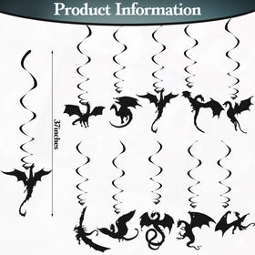 Zonon dragon banner hanging enhances wall decor for birthdays.