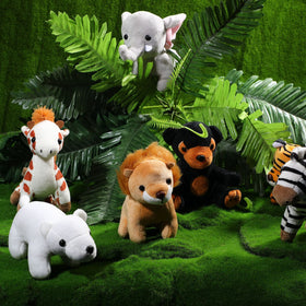 Zonon plush safari bear—snug huggable friend for stories and naps.