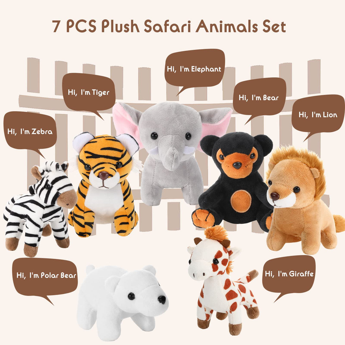 Zonon plush safari lion—friendly king of jungle plush for imagination and decor.