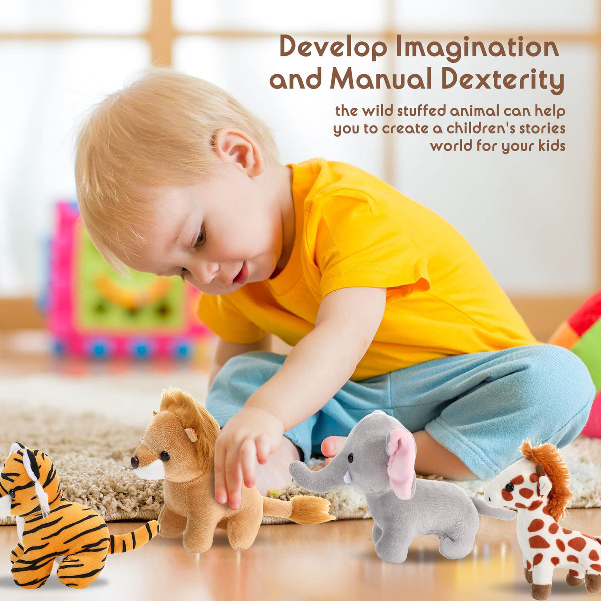 Zonon plush safari monkey—playful companion for learning and storytelling.