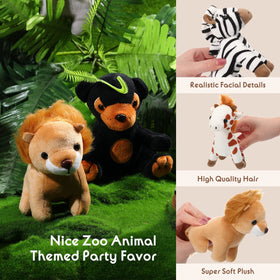 Zonon plush safari tiger—vivid design sparks pretend play and room charm.