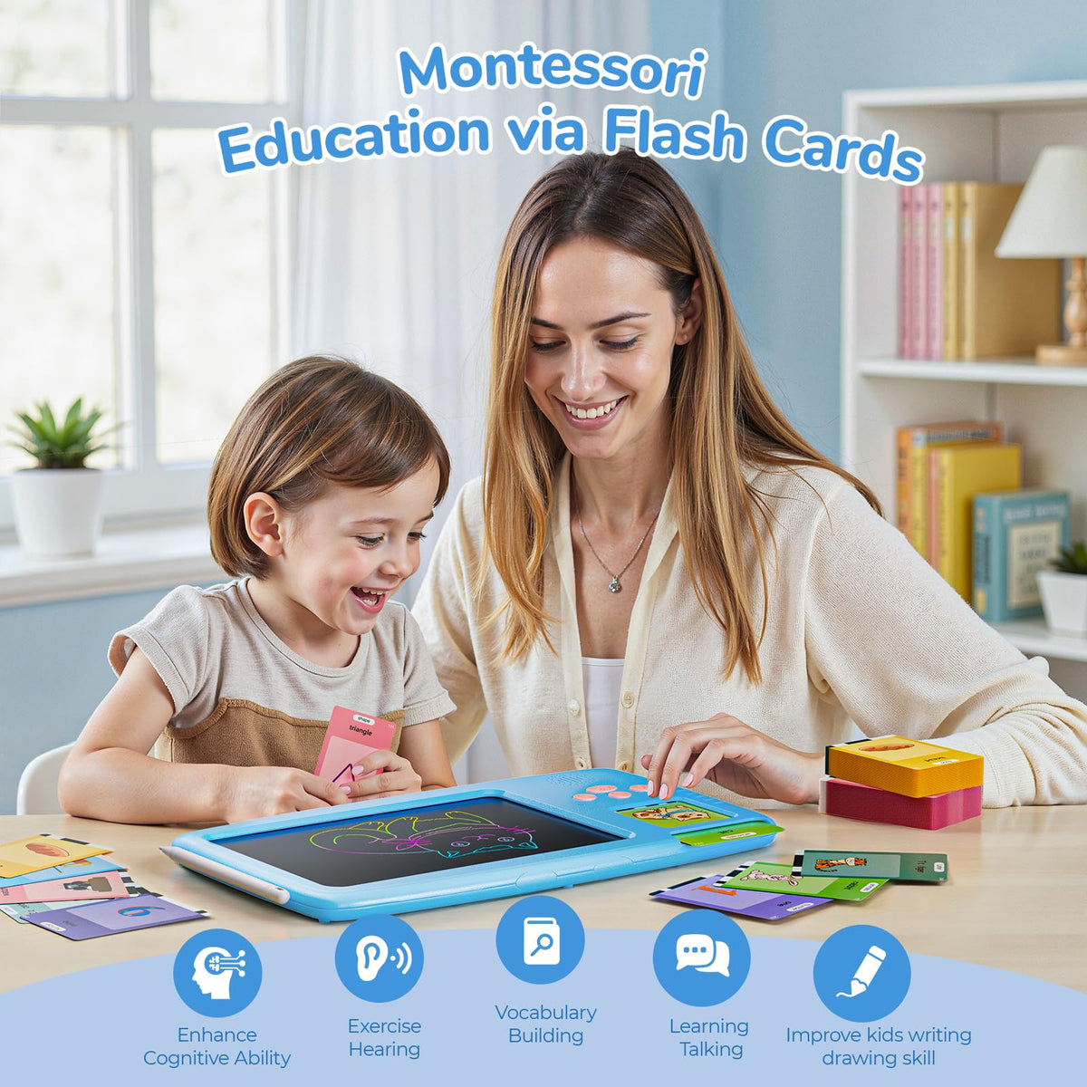 ZONSTVYS 510 sight words cards with engaging sounds support early speech development.