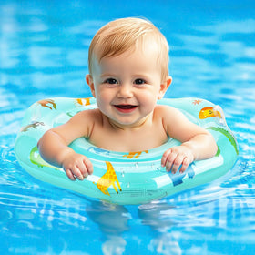 Zooawa baby float with animal pattern for engaging water play