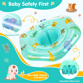 Zooawa PVC-safe material float offers durable, skin-friendly use