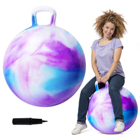 ZOOJOY 28-inch hopper ball with handle for adults offers stable, safe bouncing.