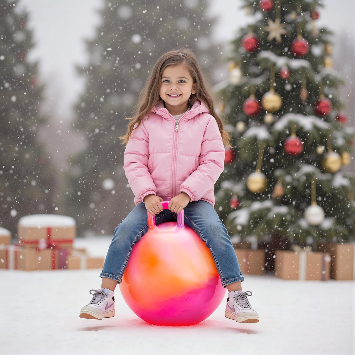 ZOOJOY hopper ball helps balance and coordination during bouncing