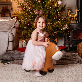 ZOOJOY Bouncy Horse indoor-outdoor play versatility supports various spaces.