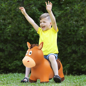 ZOOJOY bouncy horse kids riding action for outdoor fun
