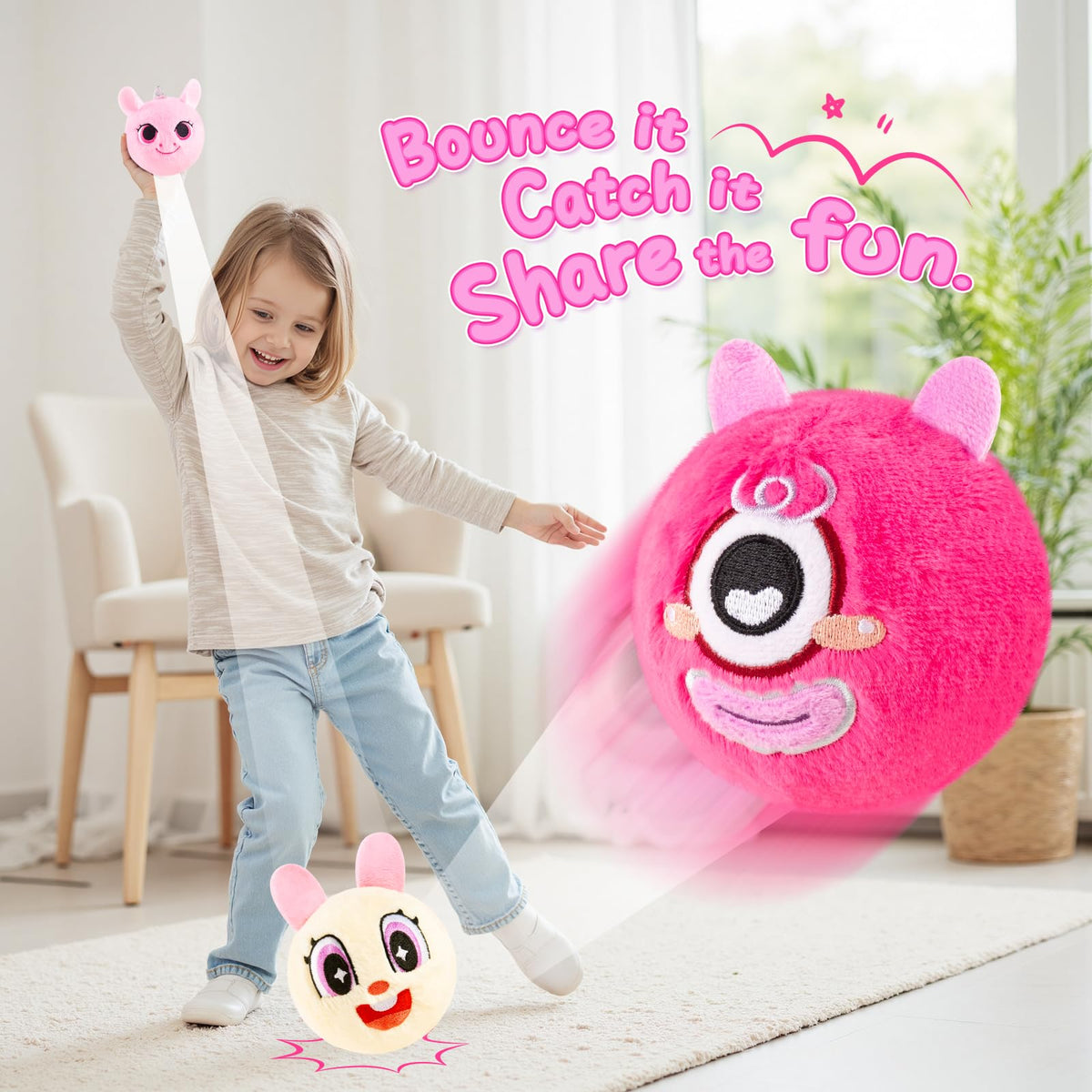 ZOOJOY bunny close-up with soft fur for gentle touch.
