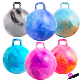 ZOOJOY Clouds Hopper Ball 18in with handle for safe indoor/outdoor play.