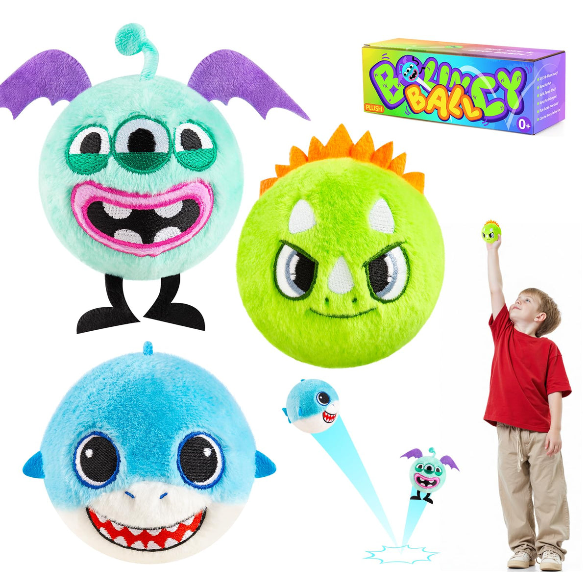 ZOOJOY dinosaur plush ball for toddlers promotes easy grip and imaginative play.