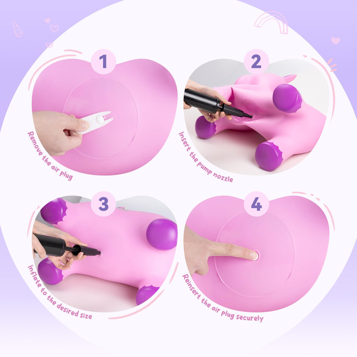 ZOOJOY free pump included for quick, easy setup.