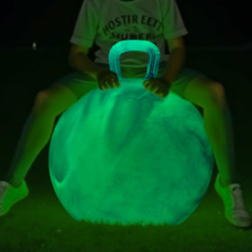 ZOOJOY glow hopper ball with luminous pattern for safe nighttime play